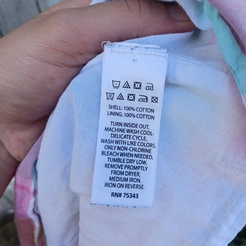Tommy Bahama Dress Sz 7 Pastel Plaid Sundress‎ Sleeveless Lined Girl